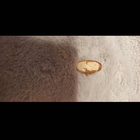 Vintage 14k authentic cameo ring - Picture 1 of 3